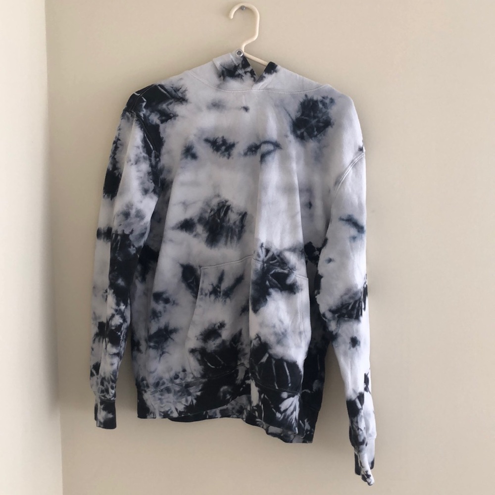 White and Blue Hoodie